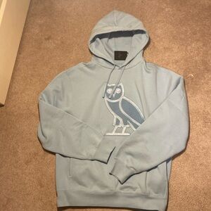 (BRAND NEW) OVO Men’s large sky blue Icon Hoodie